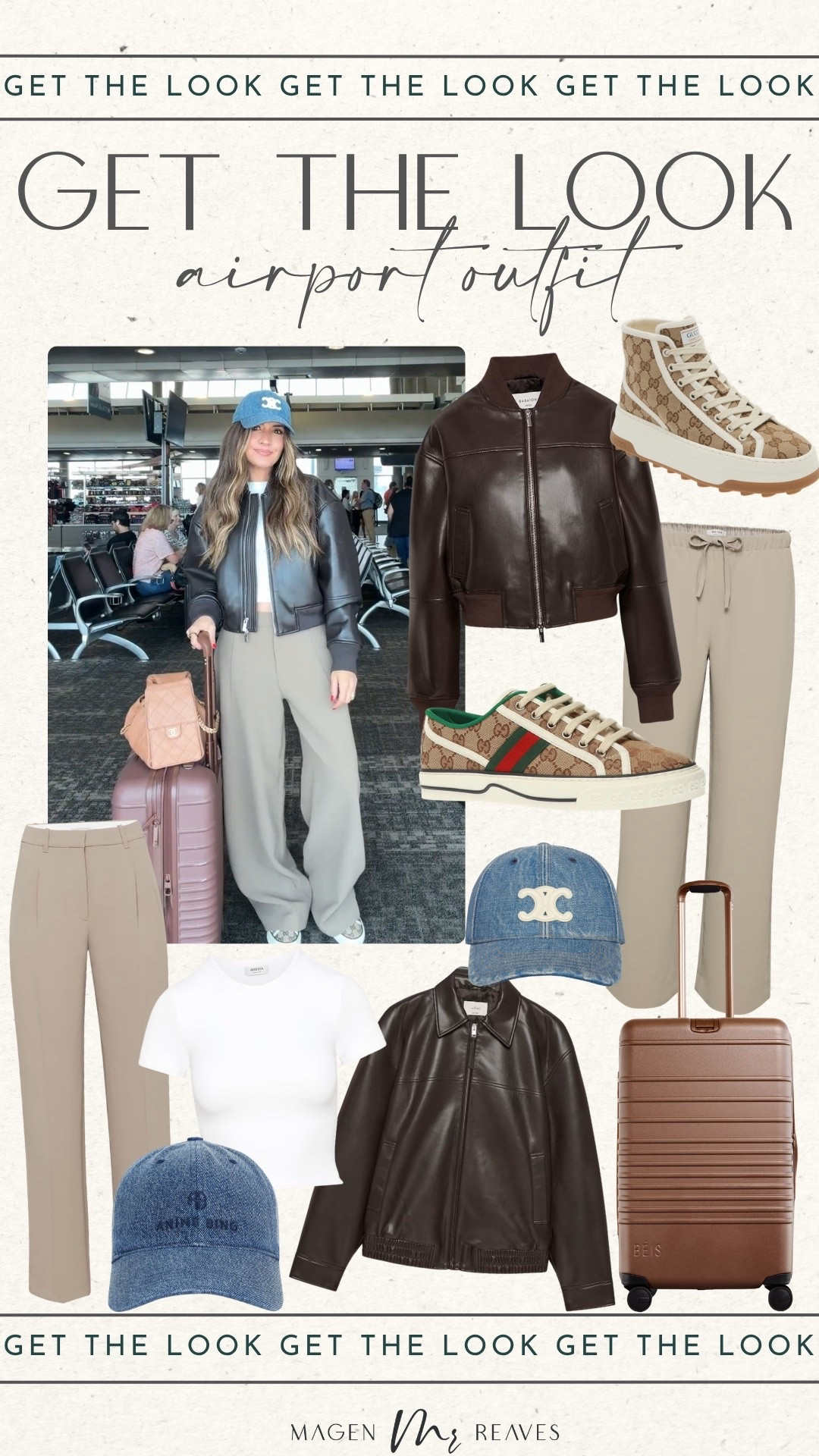 Airport outfit style

Travel outfit, leather bomber jacket, Gucci sneakers, travel luggage, petite style, Aritzia outfit

#LTKPetite #LTKTravel #LTKootd