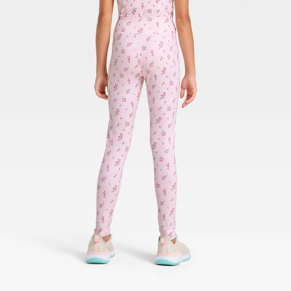 Girls' Crossover Ruffle Waistband Leggings - All In Motion™ | Target