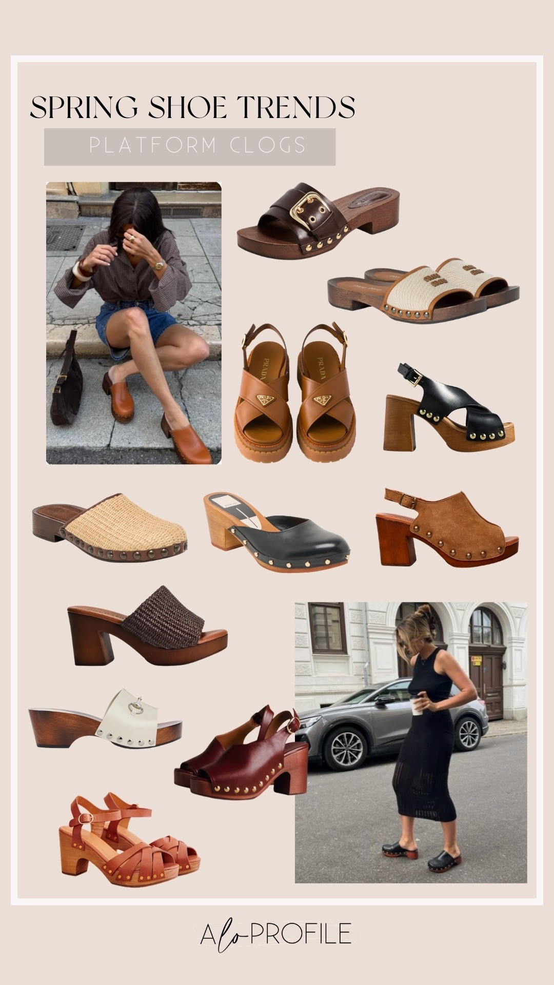 Spring Shoe Trends: Platform Clogs // spring shoes, spring shoe trends, spring style, spring fashion, trending shoes, spring sandals, neutral spring shoes, spring wardrobe