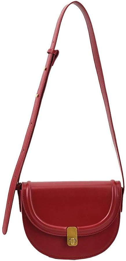 KLYILOGV Small Crossbody Bag for Women Cute Shoulder Bag Black Purse Casual Handbag with Adjustab... | Amazon (US)