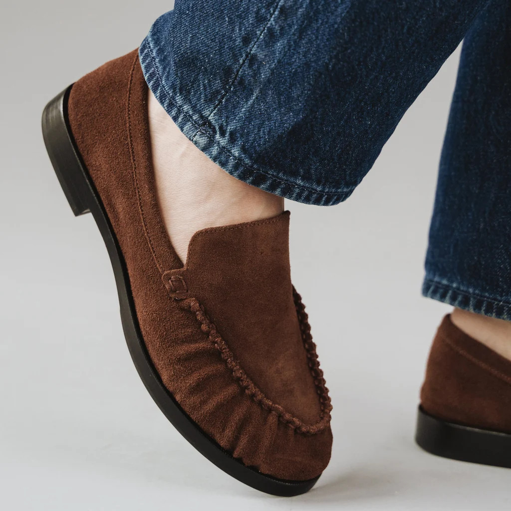 The Laid Back Loafer French Press Suede | Poppy Barley