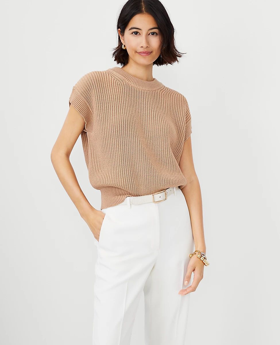 Ribbed Wedge Sweater | Ann Taylor (US)