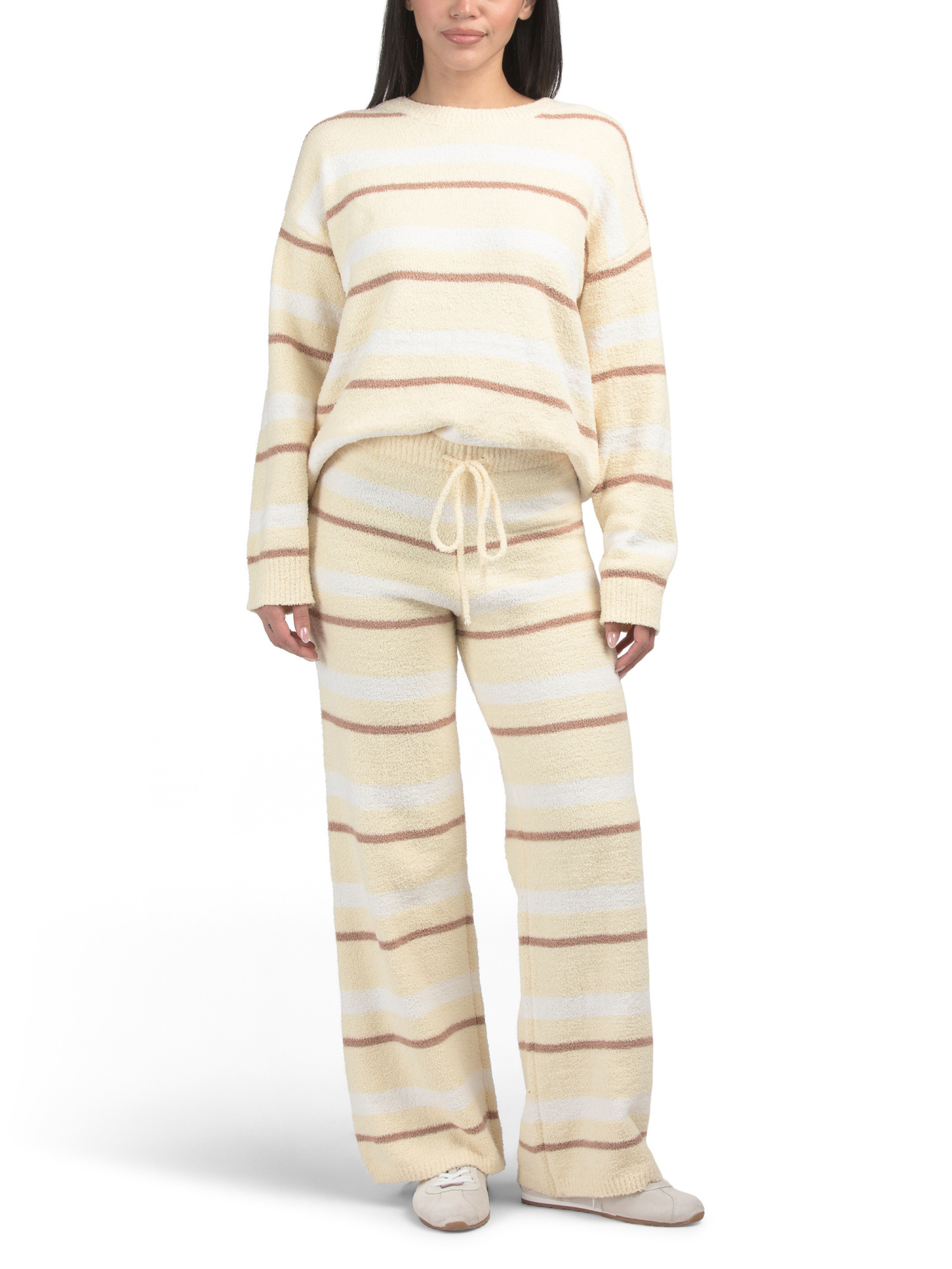 2pc Top And Pants Knit Striped Set | Marshalls