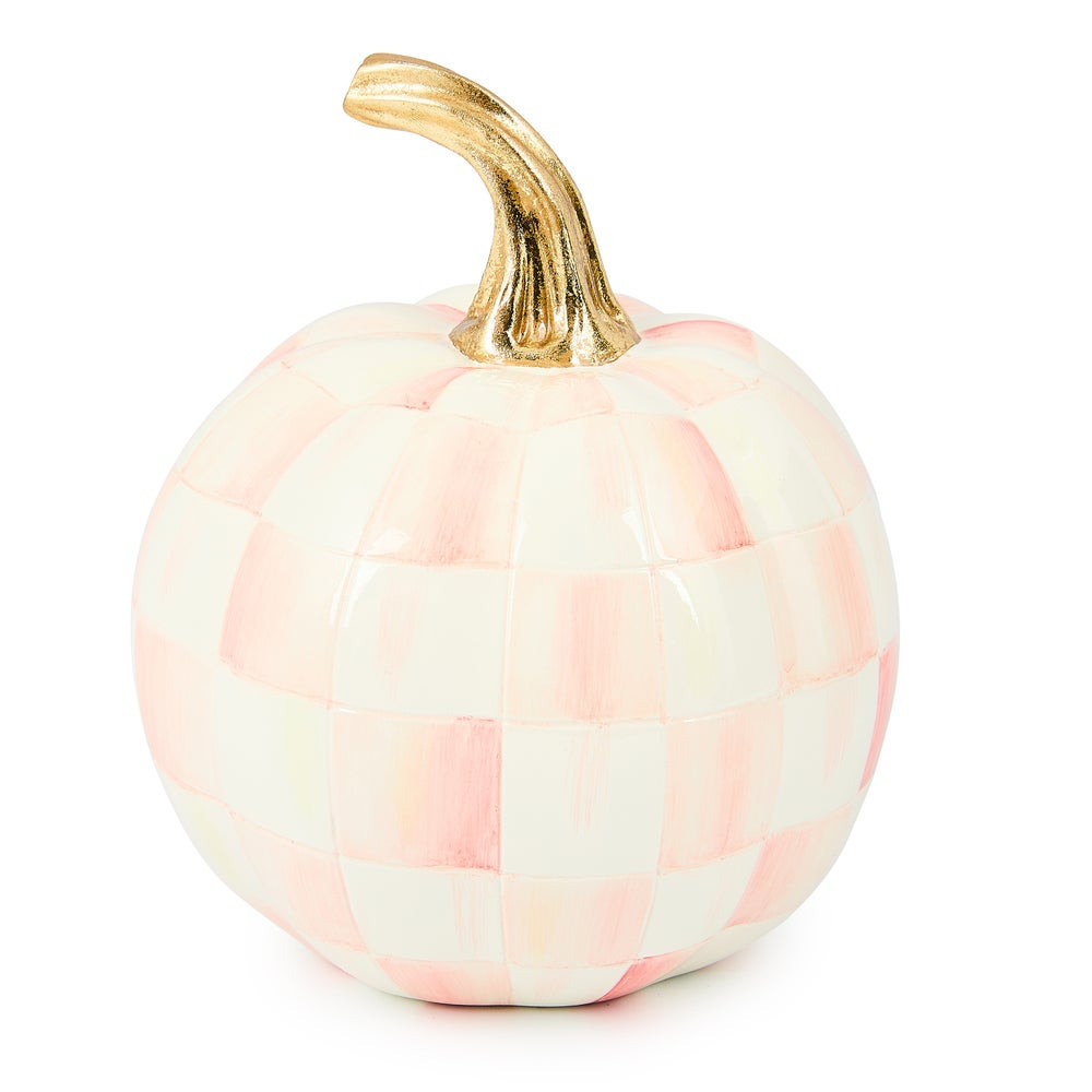 Rosy Check Mini Pumpkin | MacKenzie-Childs