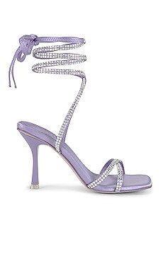 Jeffrey Campbell Shimmer Heel in Lilac Satin from Revolve.com | Revolve Clothing (Global)