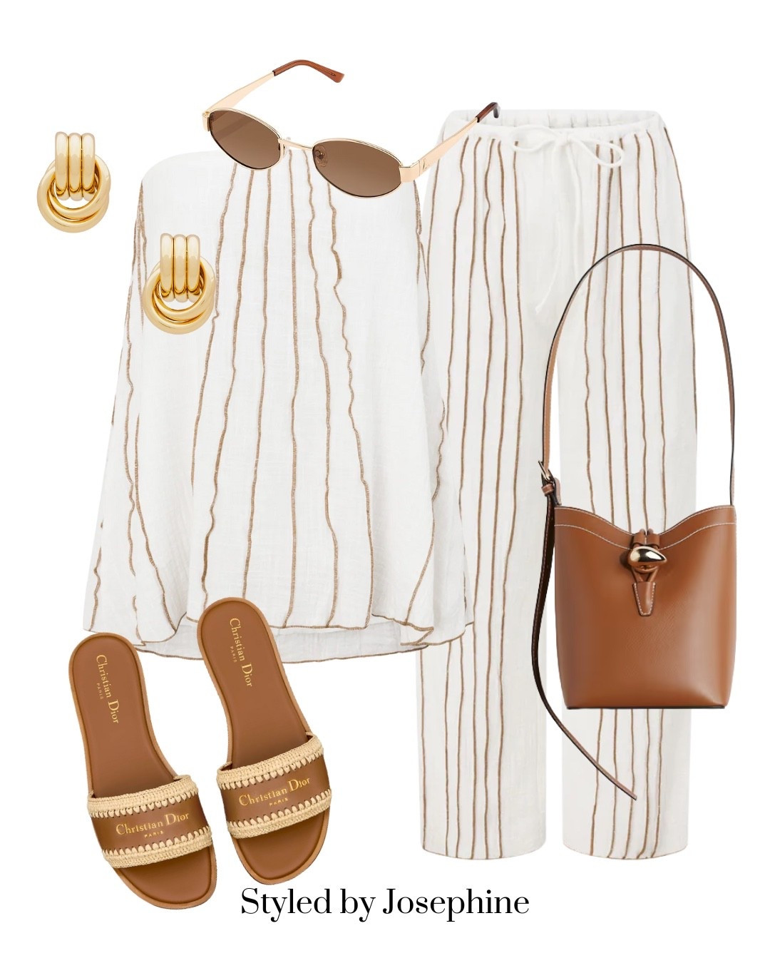 If effortless had a uniform ✨ This linen striped set is my dreamy summer fave — light, comfy, and so chic with the Dior slides + brown crossbody.

Tags: LinenSet LuxurySlides VacationMood ChicTravelStyle ChristianDior NeutralLuxe SummerWardrobe LTKVacation

#LTKSeasonal #LTKStyleTip #LTKTravel