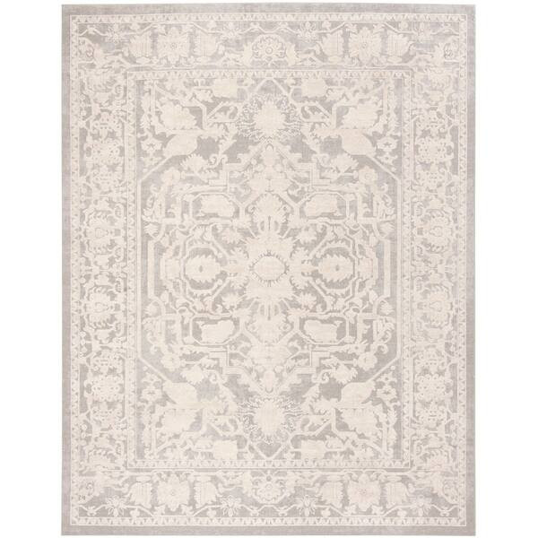 Safavieh Reflection Gyda Modern Oriental Polyester Rug - 8' x 10' - Dark Grey/Cream | Bed Bath & Beyond