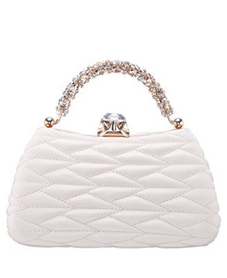 Quilted Minaudiere Handle Clutch Bag | Macy's