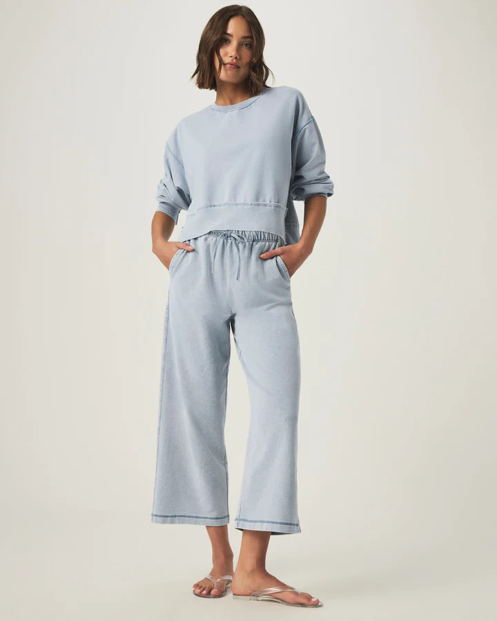 Bleached Indigo Terry Pant | Splendid | Splendid