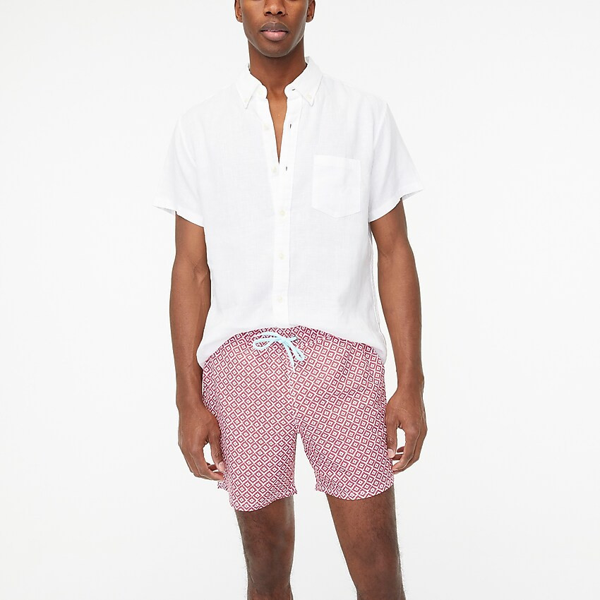 6" printed swim trunk | J.Crew Factory