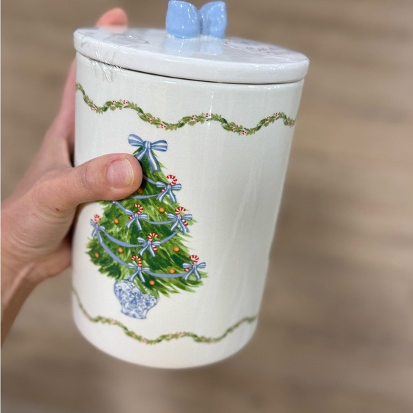 Christmas Tree Ceramic Jar with Lid | Poshmark