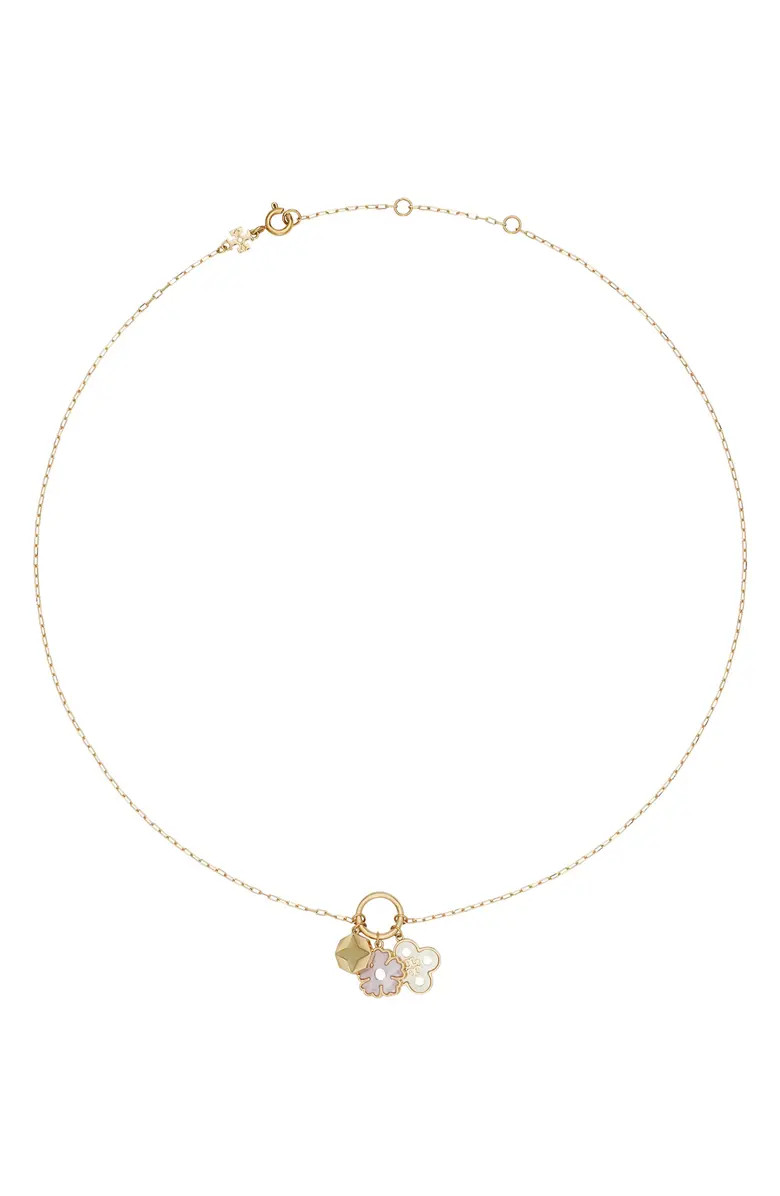 forget me not charm pendent necklace | Nordstrom