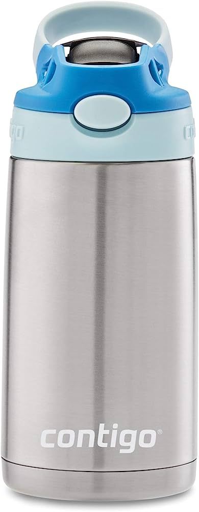 Contigo Aubrey Kids Stainless Steel Water Bottle with Spill-Proof Lid, Cleanable 13oz Kids Water ... | Amazon (US)