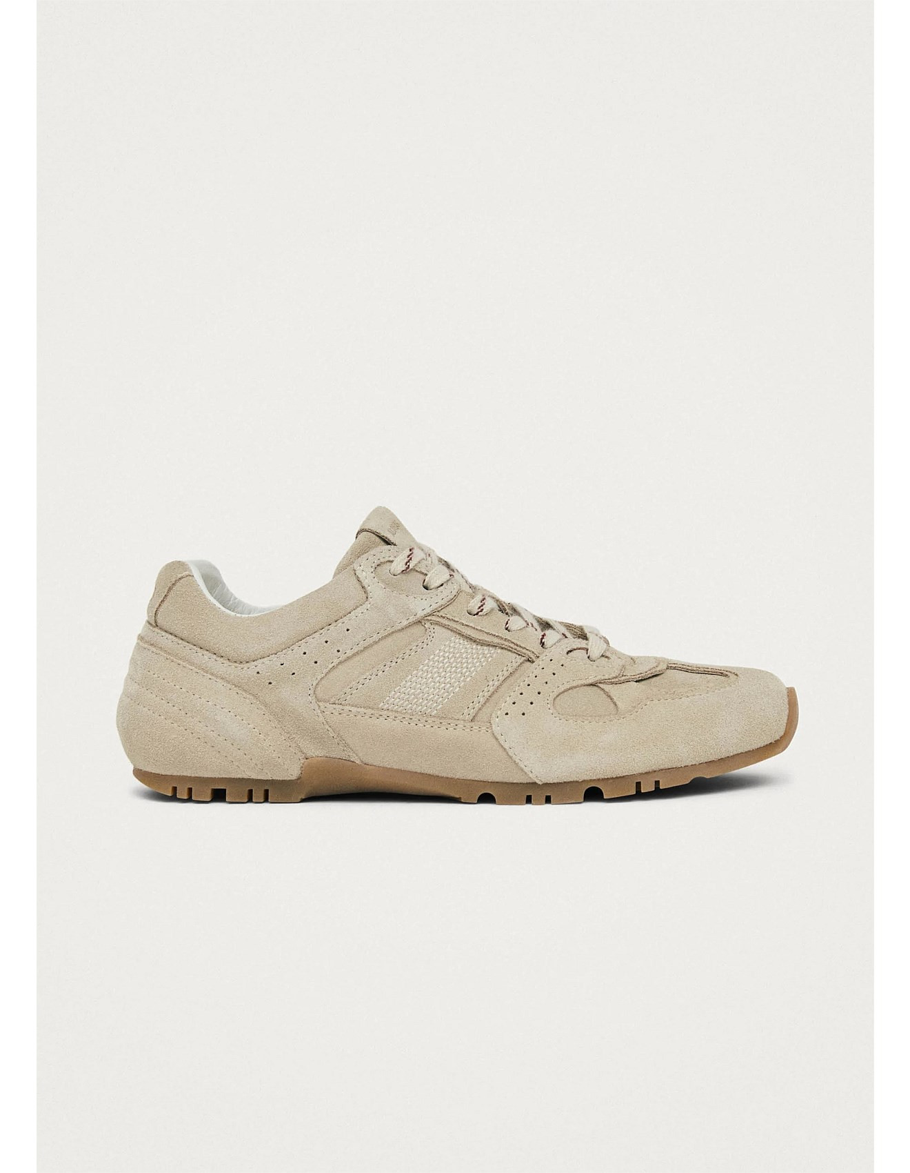 WOMEN's Tb.56 Suede Cream Leather Sneakers | David Jones (Australia & New Zealand)