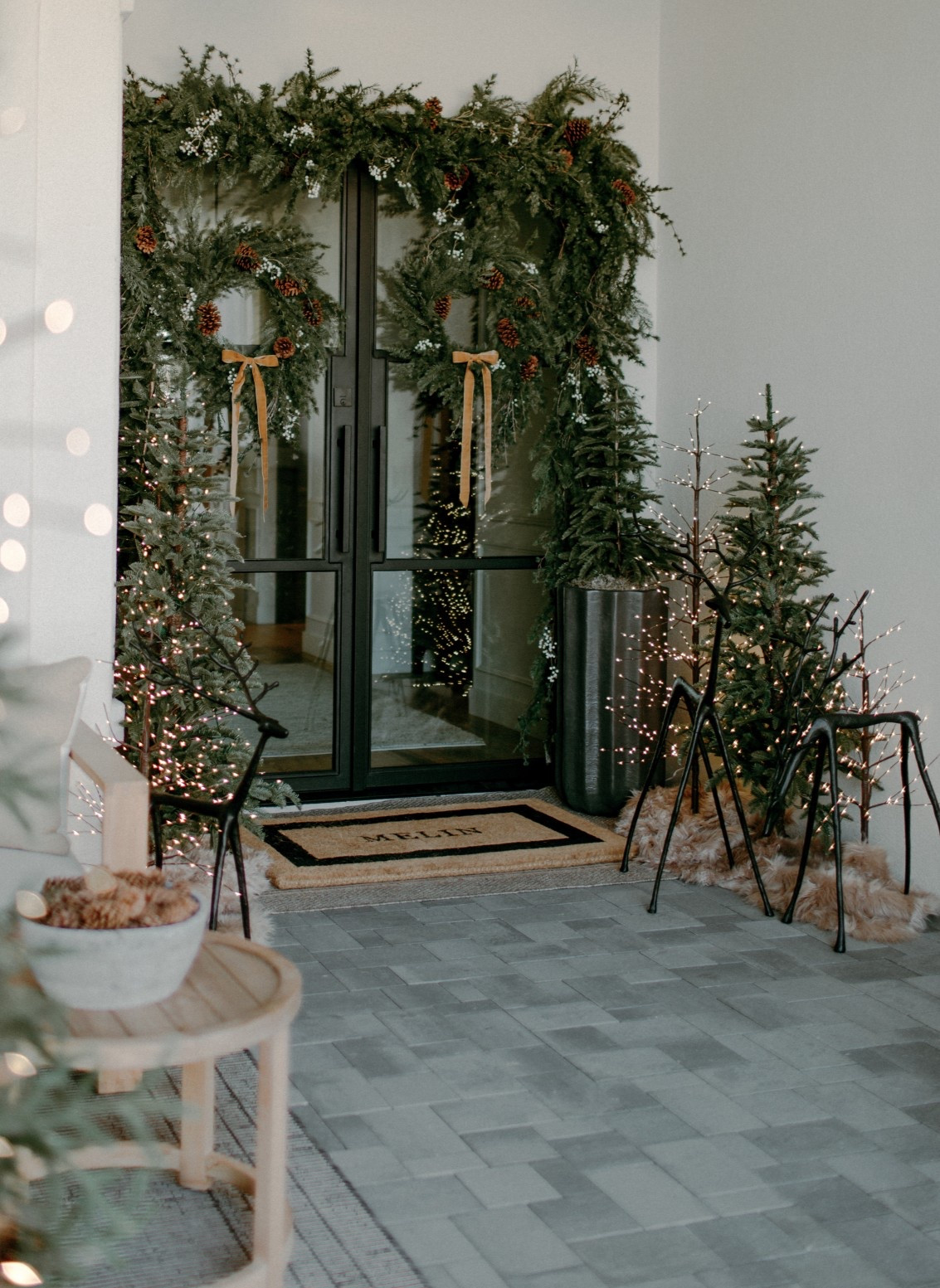 Holiday patio view

Pottery Barn holiday front patio styled with timeless seasonal décor that creates a warm and welcoming first impression. Holiday porch decor featuring Pottery Barn oversized sculptural reindeer, twinkle trees, lit pine trees with timers, and classic wreaths and garland for an elevated outdoor holiday look. Front patio Christmas decor designed with neutral tones, soft greenery, and warm white lighting that feels festive yet refined. Outdoor holiday decorating ideas that blend traditional charm with a modern aesthetic using Pottery Barn lanterns, planters, outdoor greenery, and statement holiday accents. Holiday entryway inspiration showcasing layered textures, symmetrical styling, and cozy seasonal details that set the tone for the home. Christmas front porch decor with Pottery Barn outdoor pieces that feel elegant, inviting, and thoughtfully curated. Neutral holiday patio decor featuring natural elements, soft glow lighting, and timeless silhouettes that transition beautifully from day to night. Pottery Barn holiday porch inspiration for creating a festive outdoor space that feels elevated, classic, and welcoming for guests throughout the holiday season.

#LTKHoliday #LTKSeasonal #LTKHome