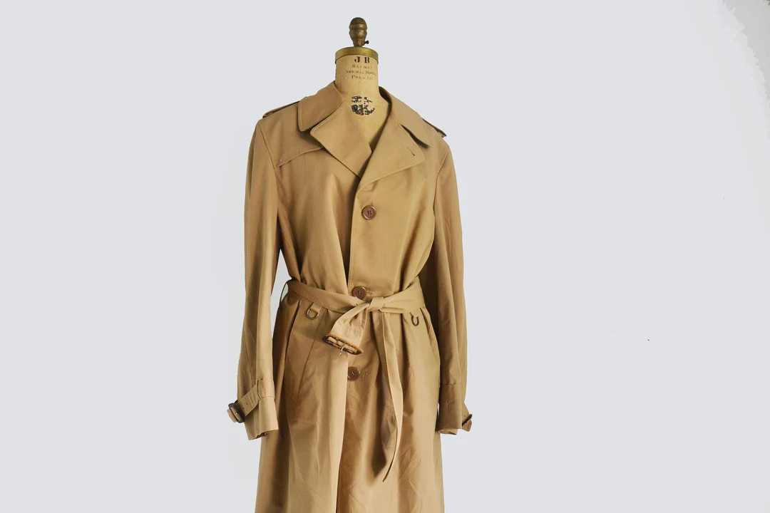 Vintage 70s Mens Aquascutum trench Coat | Etsy (CAD)