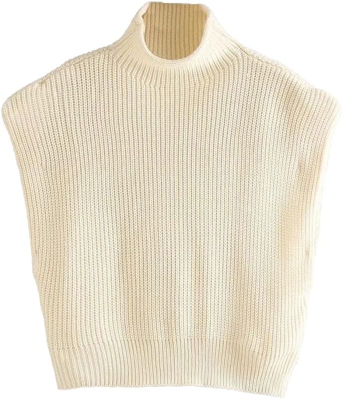 Women Knit Sweater Vest,Wide Shoulder Sweater For Women,Pullover Knitted Tank Tops For Lady | Amazon (US)