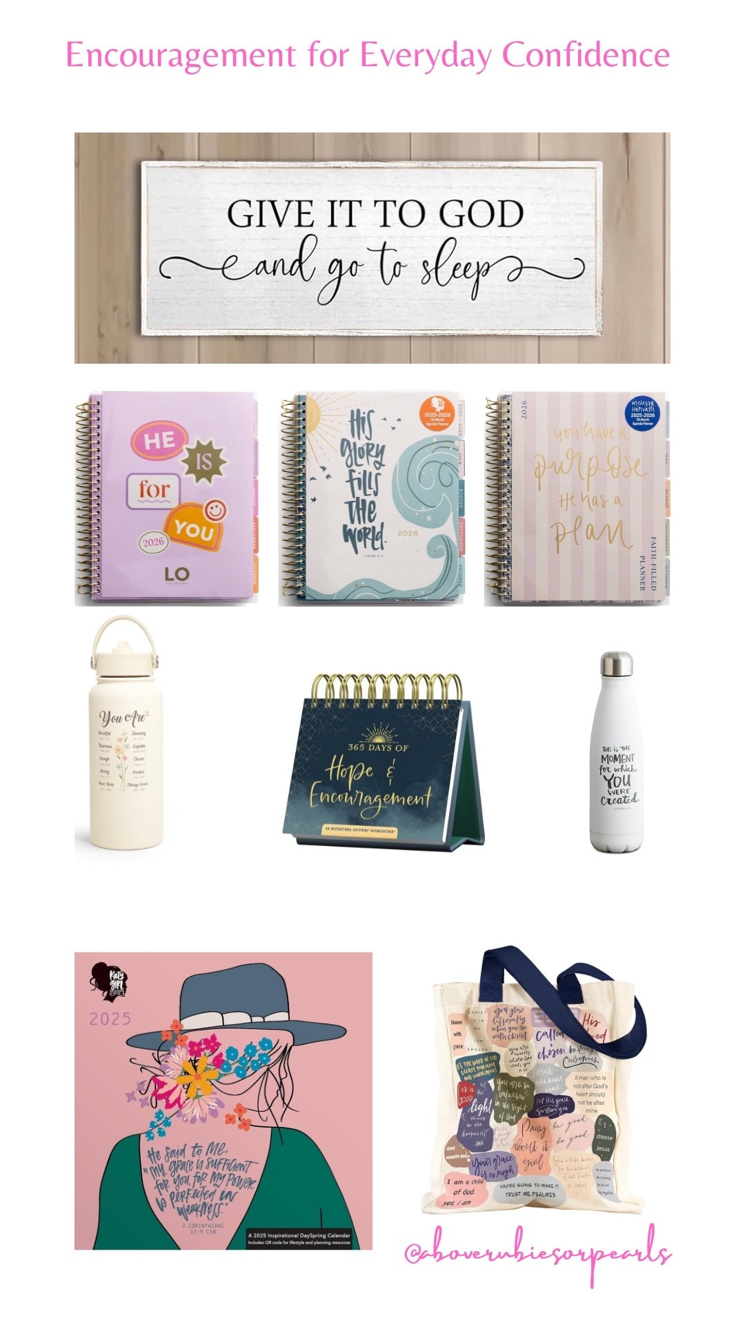 Uplifting essentials that remind her she’s chosen, capable, and beautifully made in Christ. #EncouragementForHer #FaithBasedStyle #AmazonFinds #GiftGuideForHer #WomenOfFaith 

#LTKSaleAlert