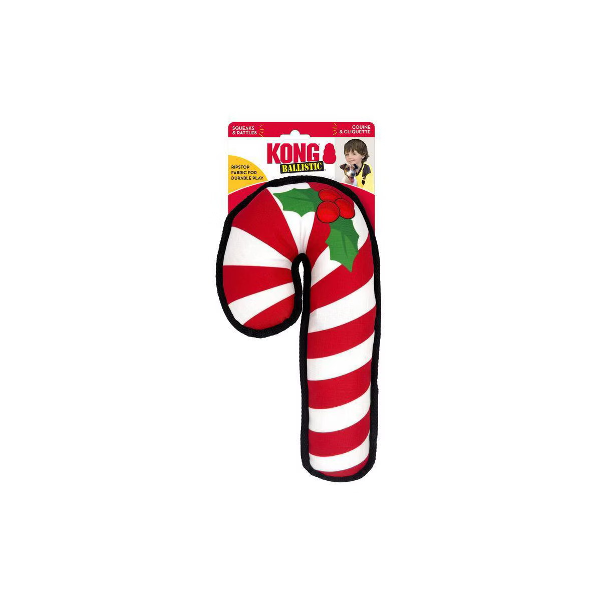 KONG Holiday Ballistic Candy Cane Dog Toy | Target