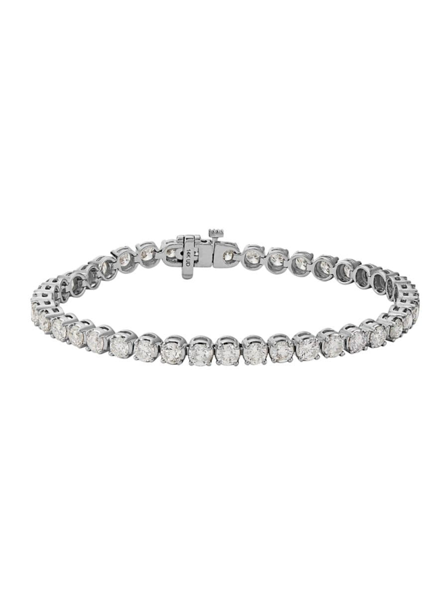 14K White Gold & 8 TCW Diamond Tennis Bracelet | Saks Fifth Avenue