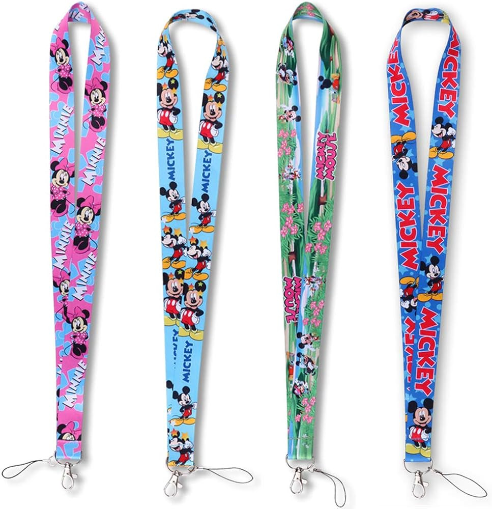 Ergonflow 4 Pack Cartoon Neck Lanyard Necklace Phone Straps Key Chain,Neck Lanyard for ID Badge H... | Amazon (US)