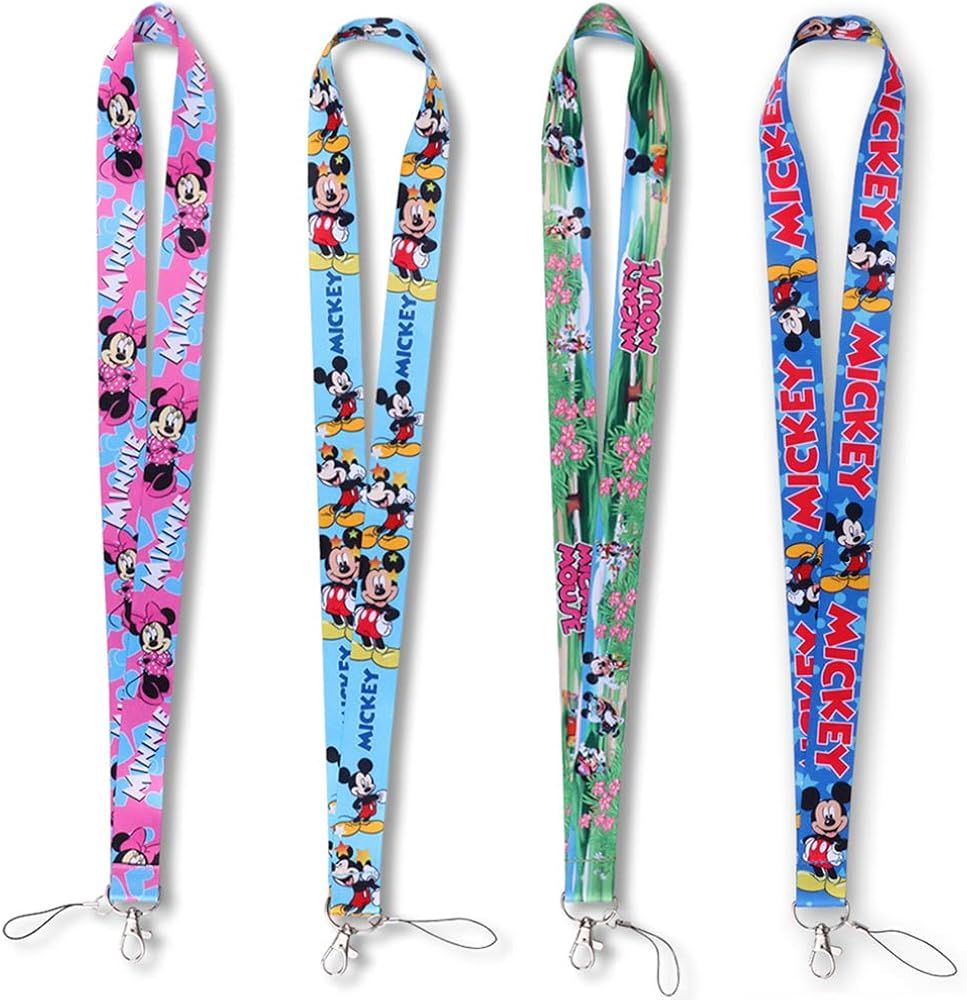 Ergonflow 4 Pack Cartoon Neck Lanyard Necklace Phone Straps Key Chain,Neck Lanyard for ID Badge H... | Amazon (US)