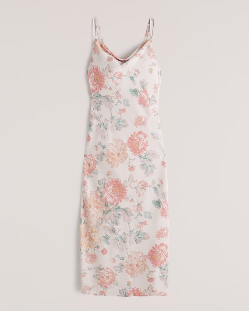 Cowlneck Slip Maxi Dress | Abercrombie & Fitch (US)