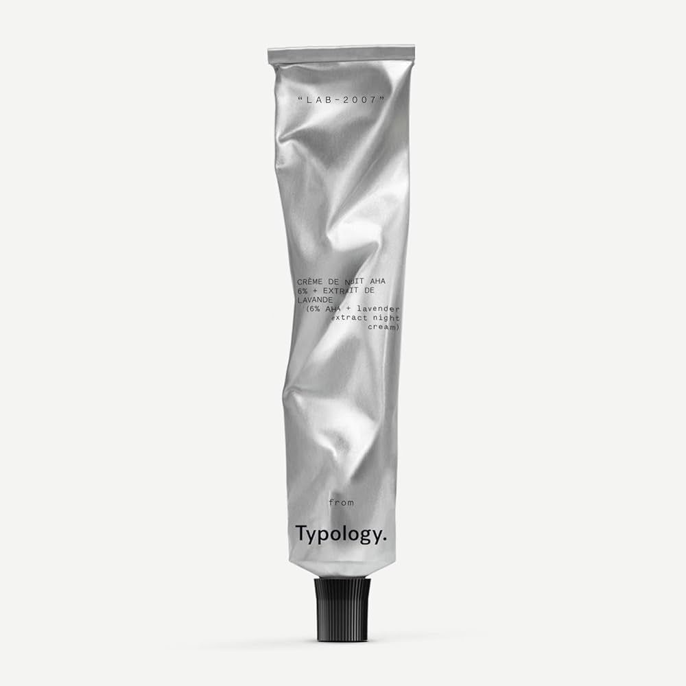 Typology Exfoliating Night Cream with 6% AHA and Lavender Extract | Amazon (US)