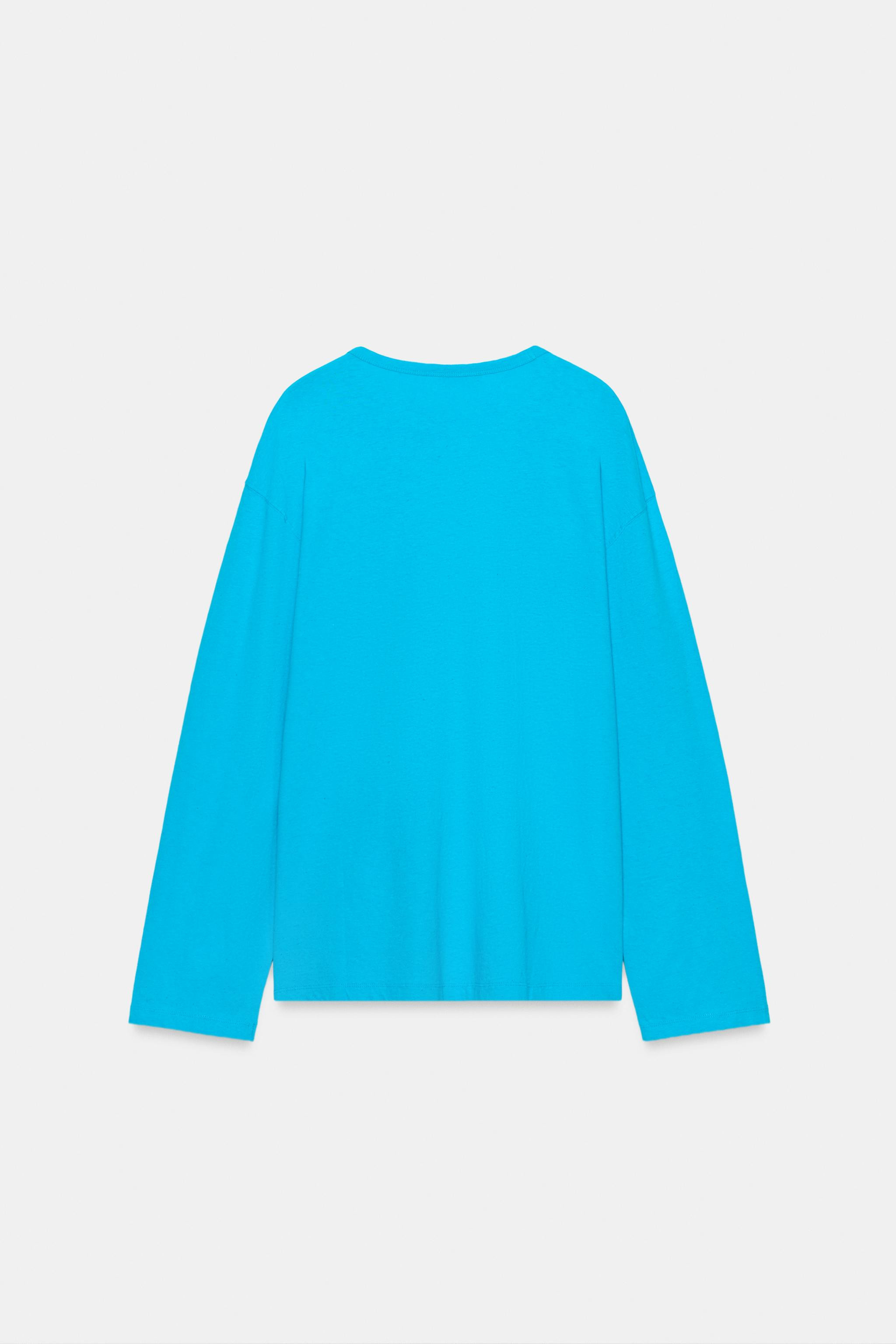T-SHIRT ASYM\u00c9TRIQUE EN COTON | Zara FR