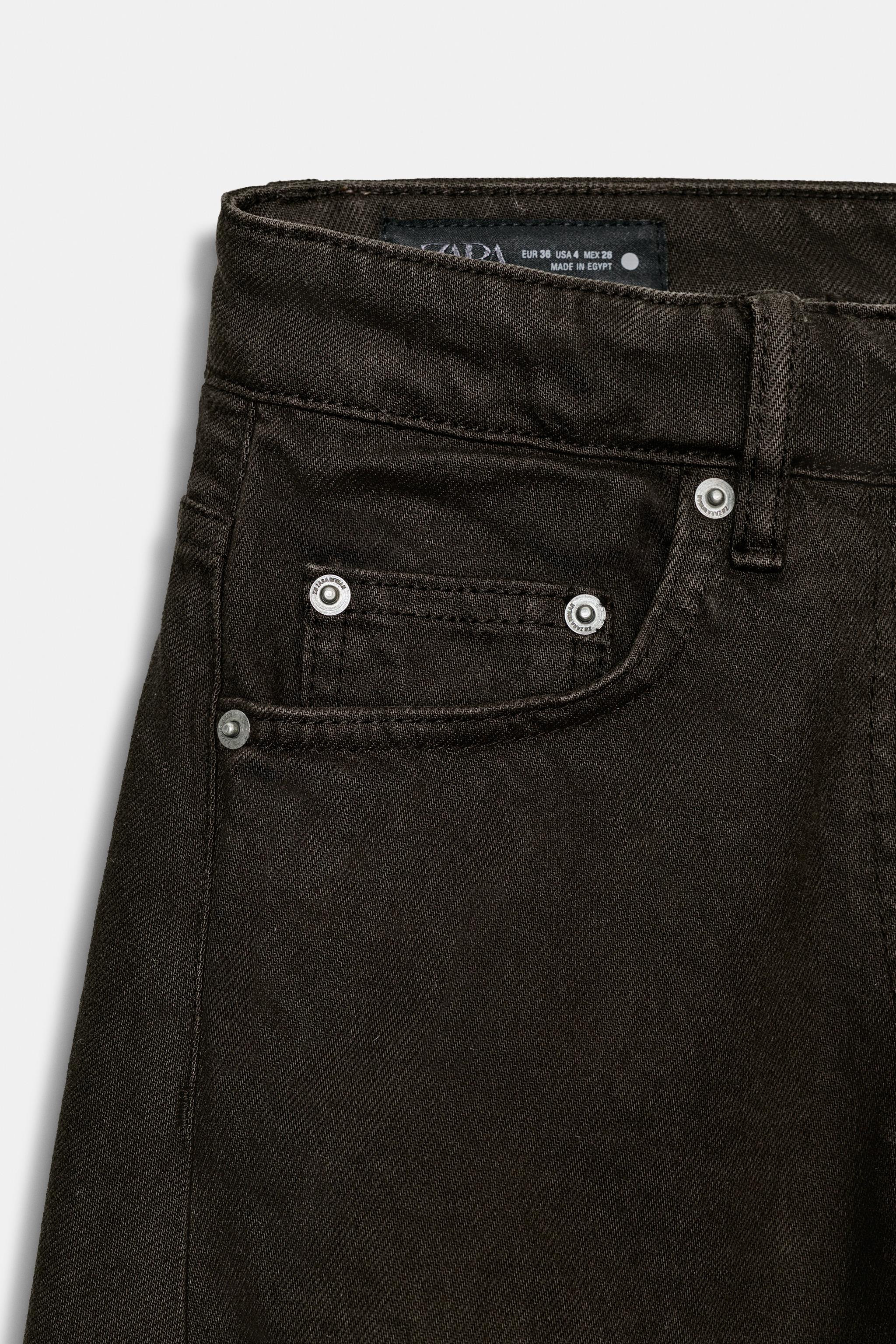 ZW COLLECTION BALLOON MID-WAIST JEANS | Zara UK