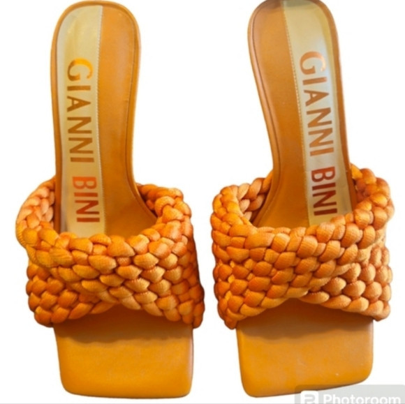 GIANNI BINI WOVEN CORD SQUARE TOE SANDALS | Poshmark