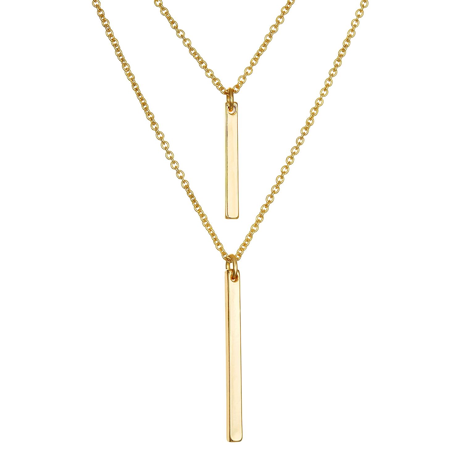 LC Lauren Conrad Multi Row Bar Necklace | Kohl's