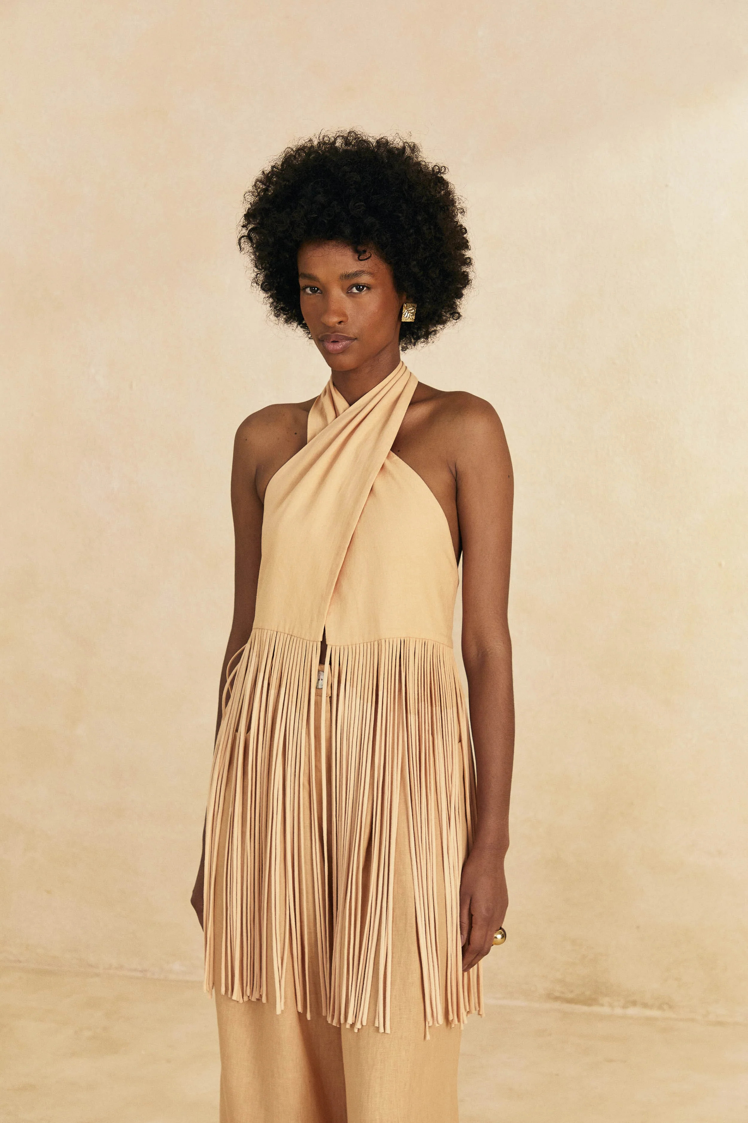 Sand Cross Front Top | FarmRio (US)