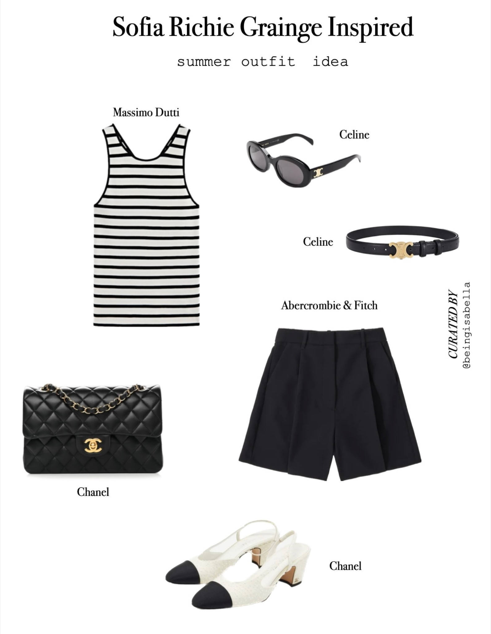 Old Money Aesthetic Inspired Outfit
Classy outfit inspiration, Sofia Richie fashion, style inspo, striped top, chanel bag, Celine sunglasses, workwear, business casual, office outfit, summer outfit inspo, minimal outfit 

#LTKstyletip #LTKFind #LTKworkwear