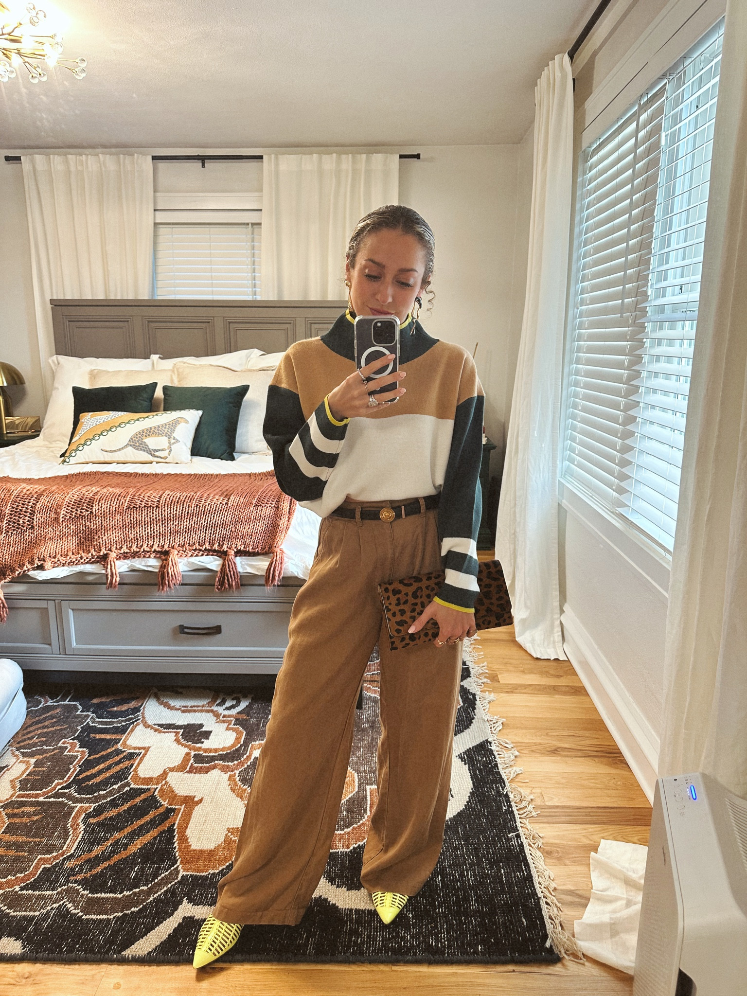 Fall outfit, petite, trouser, sweater, flats 

#LTKstyletip #LTKfindsunder50 #LTKfindsunder100