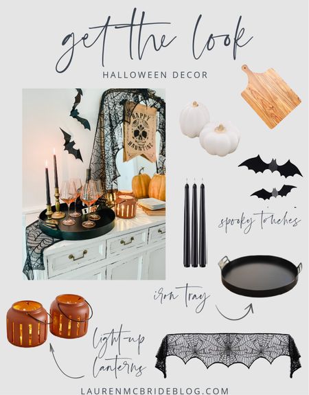 Get the look of this spooky set up! 