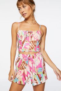 Tropical Floral Print Shorts | Forever 21 (US)