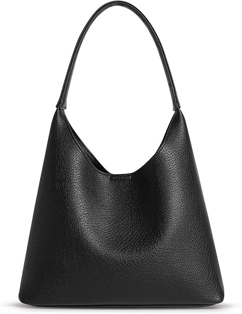Hobo Bags for Women, Small Slouchy Hobo Purse, Soft Vegan Leather Shoulder Bag Trendy Everyday To... | Amazon (US)