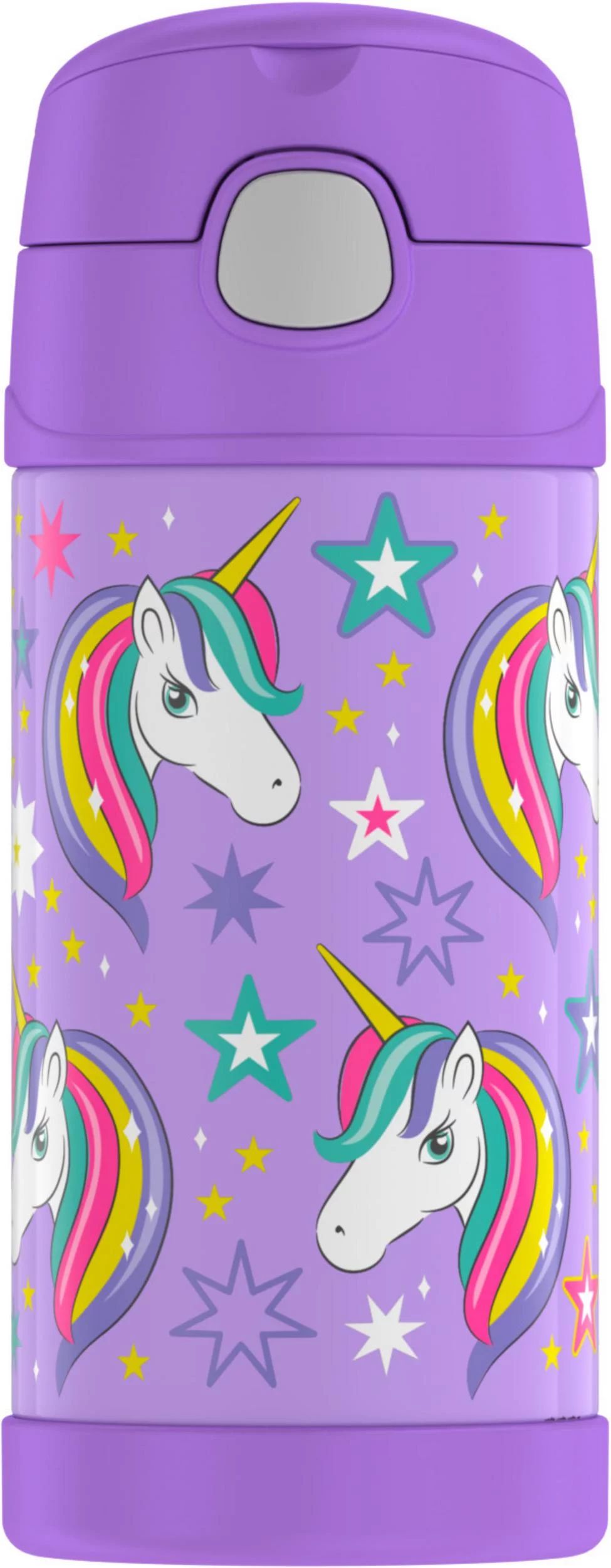 Thermos Funtainer Vacuum Insulated Stainless Steel Bottle with Straw, Unicorn, 12oz - Walmart.com | Walmart (US)