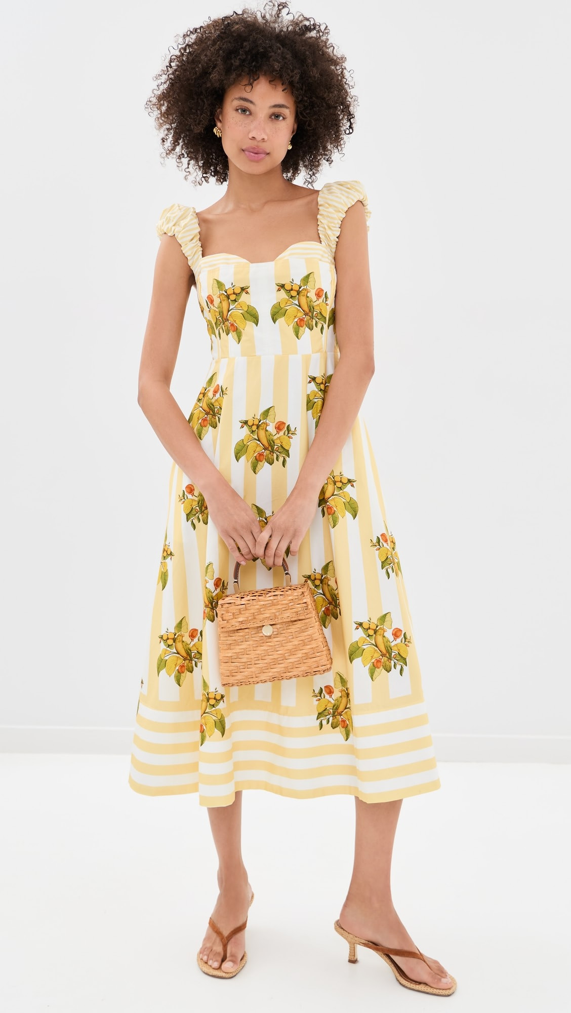 Lemon Birds Multicolor Cropped Dress | Shopbop