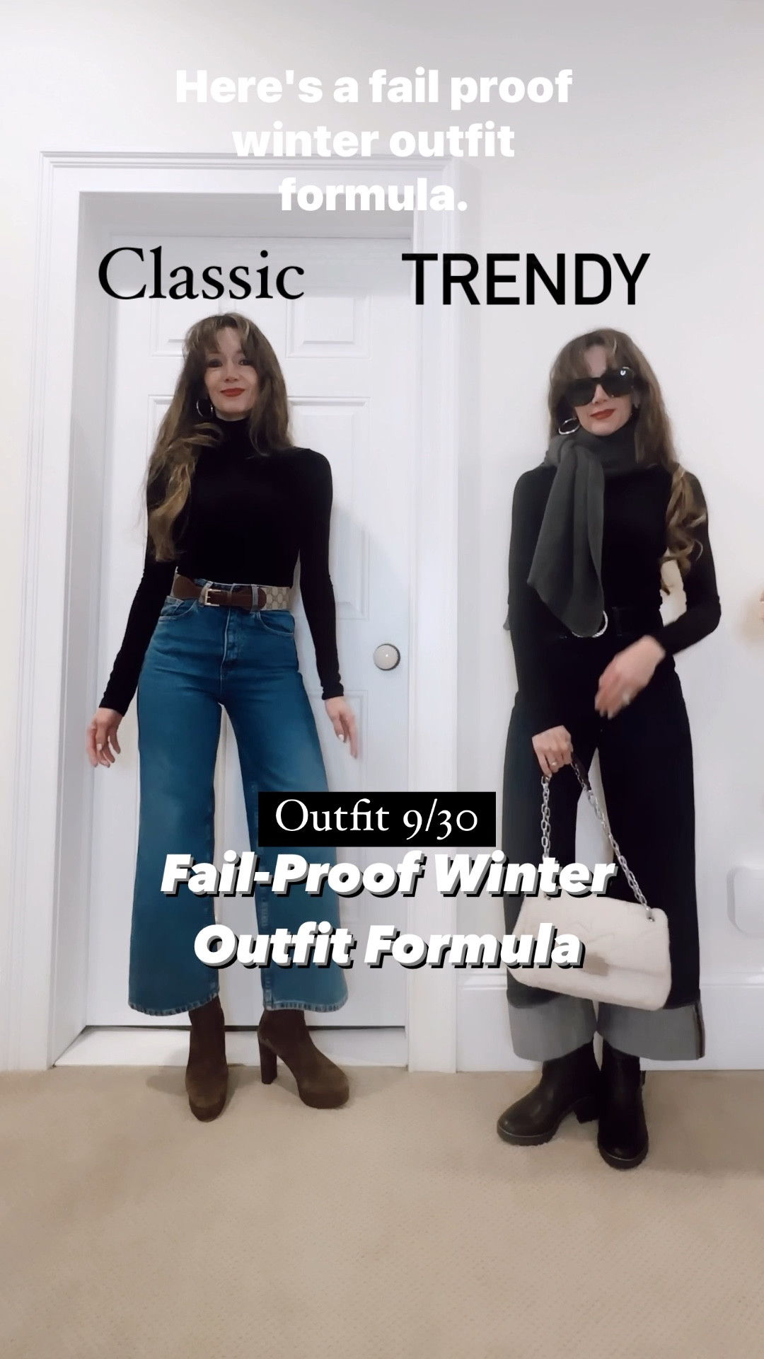 Winter outfit formula! Cropped jeans, tight knit and booties! here's fail-proof winter outfit formula, wear cropped jeans to avoid getting snow on them and show off your. boots, opt for a cuffed crop for a trendier look, balance the top with a tight knit and layer with a classic blazer of scarf shawl, which is under $50 and designer inspired. 

#LTKfindsunder50 #LTKVideo #LTKover40