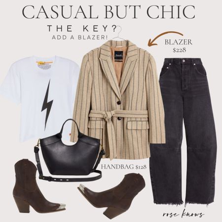 Casual but chic looks for work or moms on the go for anywhere!  What’s the key to look a little more chic? Add a cute blazer like this one!

#LTKxMadewell #LTKworkwear #LTKfindsunder100