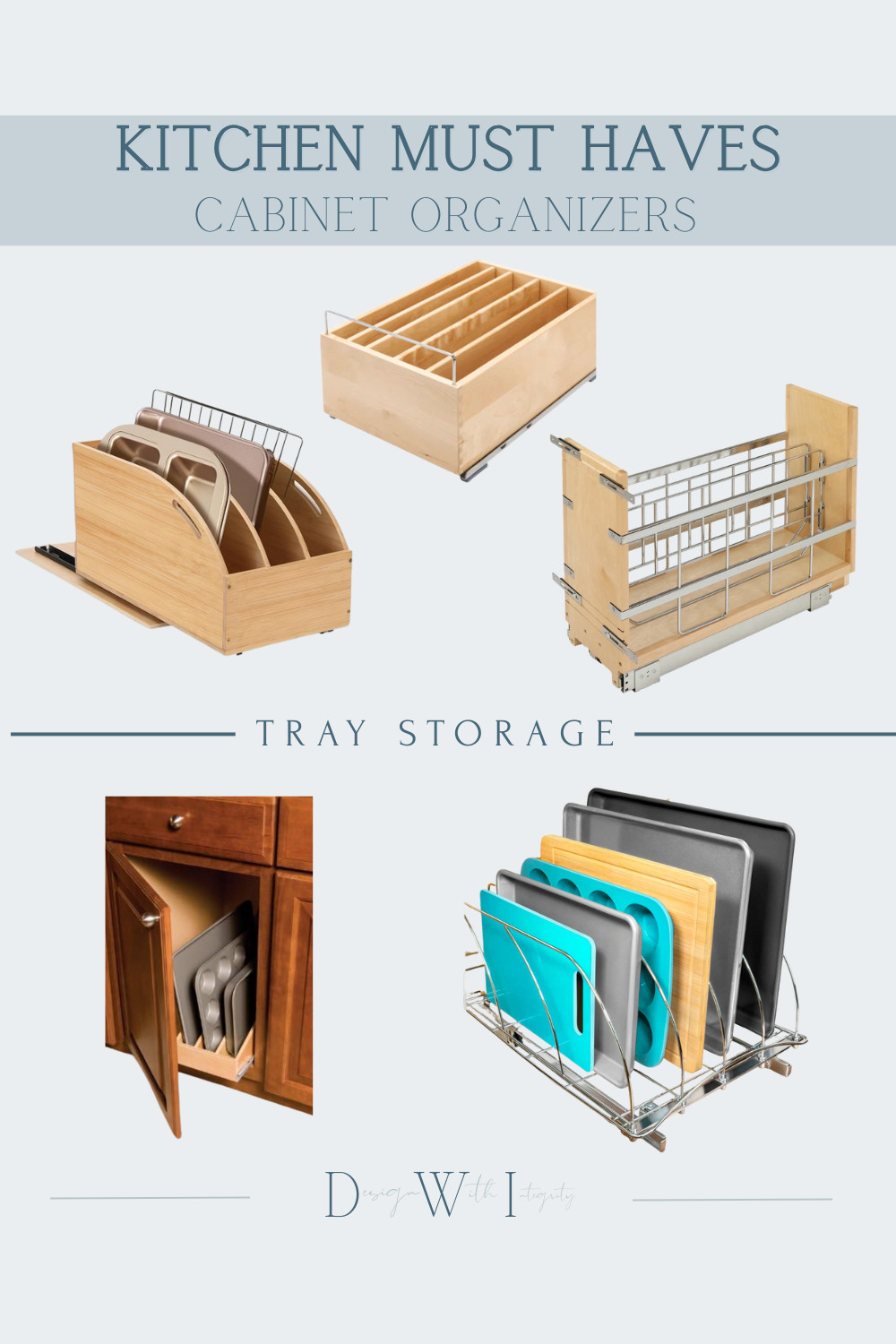 These are the behind-the-scenes upgrades that make a kitchen work smarter. Tray and cutting board organizers keep baking sheets, boards, and serving trays upright, protected, and easy to access—no more stacking, sliding, or wasted cabinet space.

A must-have for homeowners who cook often, love an organized kitchen, or are planning a remodel and want every cabinet to function efficiently.

Tap through to shop my go-to kitchen organizer finds. 

 #LTKHome