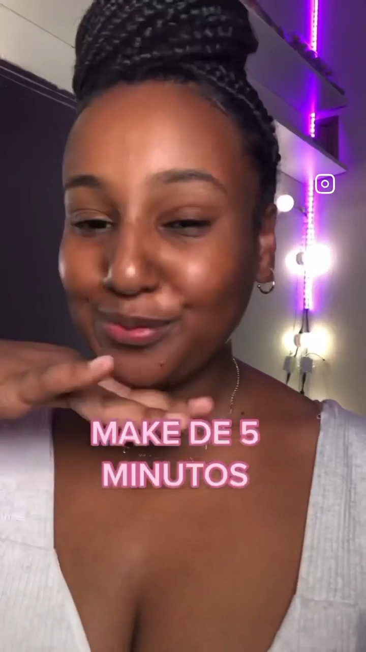 Make de 5 minutos, rapida, pratica e linda pra vc arrasar. 💅🏾
(*alguns produtos sairam de linha)