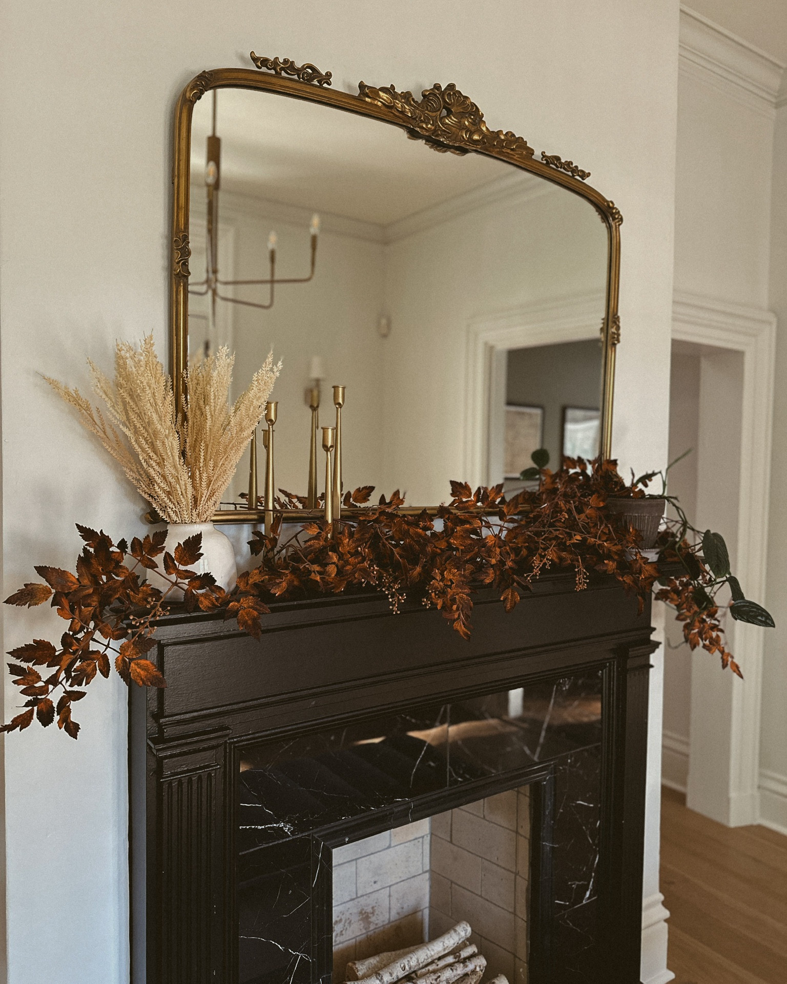 Welcoming October with dark Fall stems and Pumpkin Spice candles.🍂 

#LTKHome #LTKSeasonal #LTKHalloween