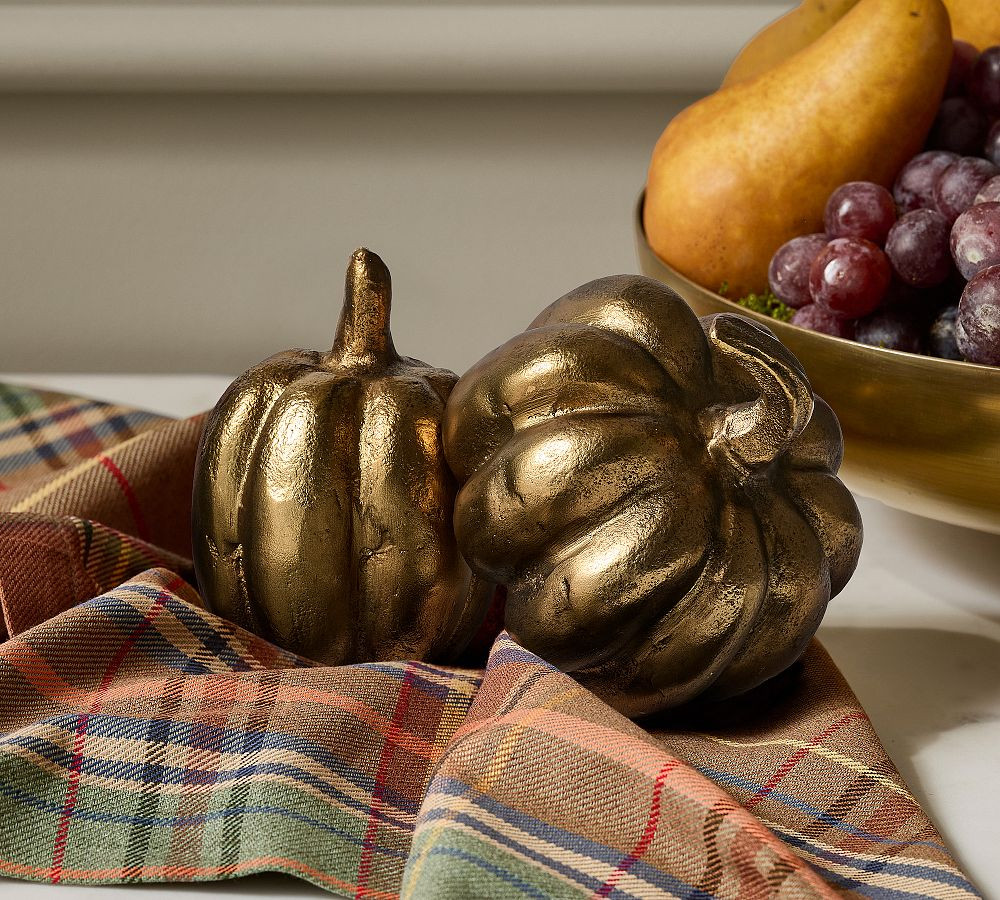 Brass Pumpkins - Set of 2 | Pottery Barn (US)