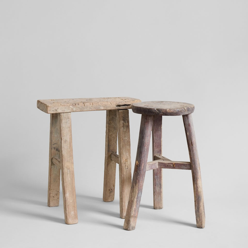 Vintage Elmwood Stool | Bloomist