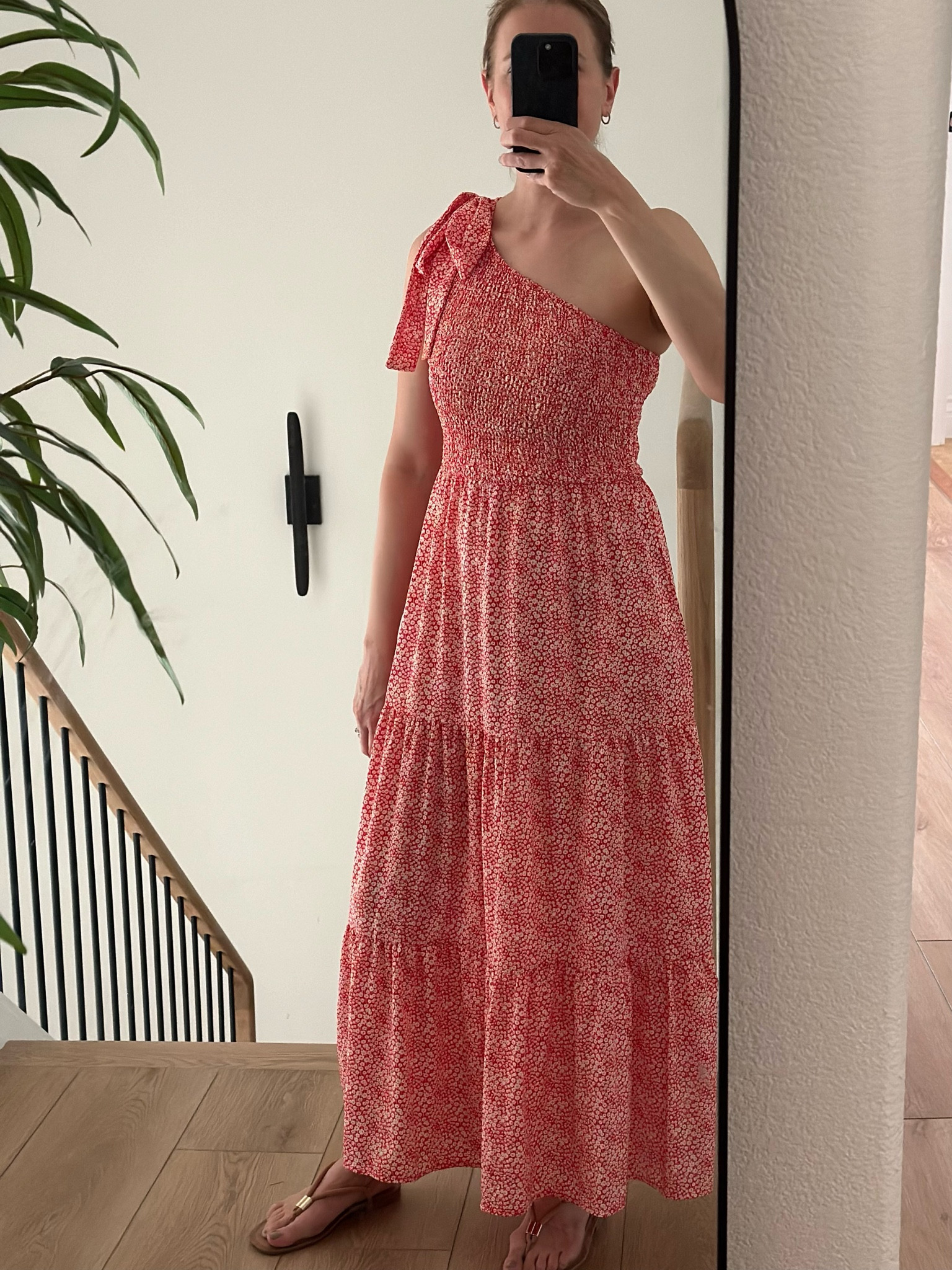 Summer dress, tan sandals. Amazon dress, Target sandals. Style on a budget. Long print dress, flowy dress, one shoulder dress. Long ruffle dress  Fits true to size. I’m 5’5’’ , 128 lbs, wearing size S  

#LTKSeasonal #LTKFindsUnder50 #LTKStyleTip