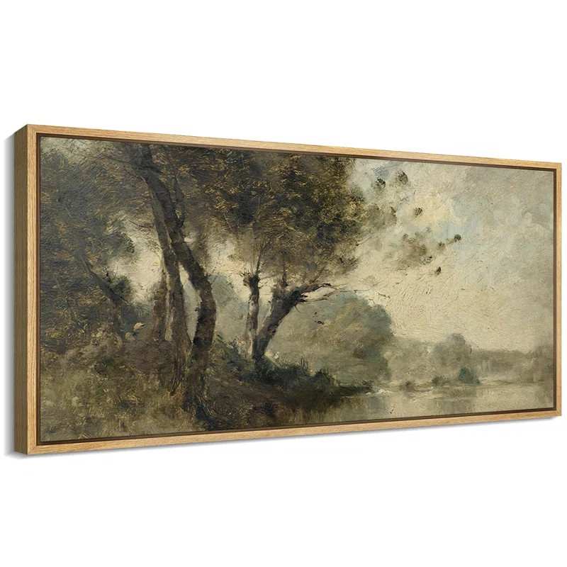 IDEA4WALL Misty Forest Pathway Atmospheric Landscape Antique Retro Fine Art Illustrations Decorat... | Wayfair North America