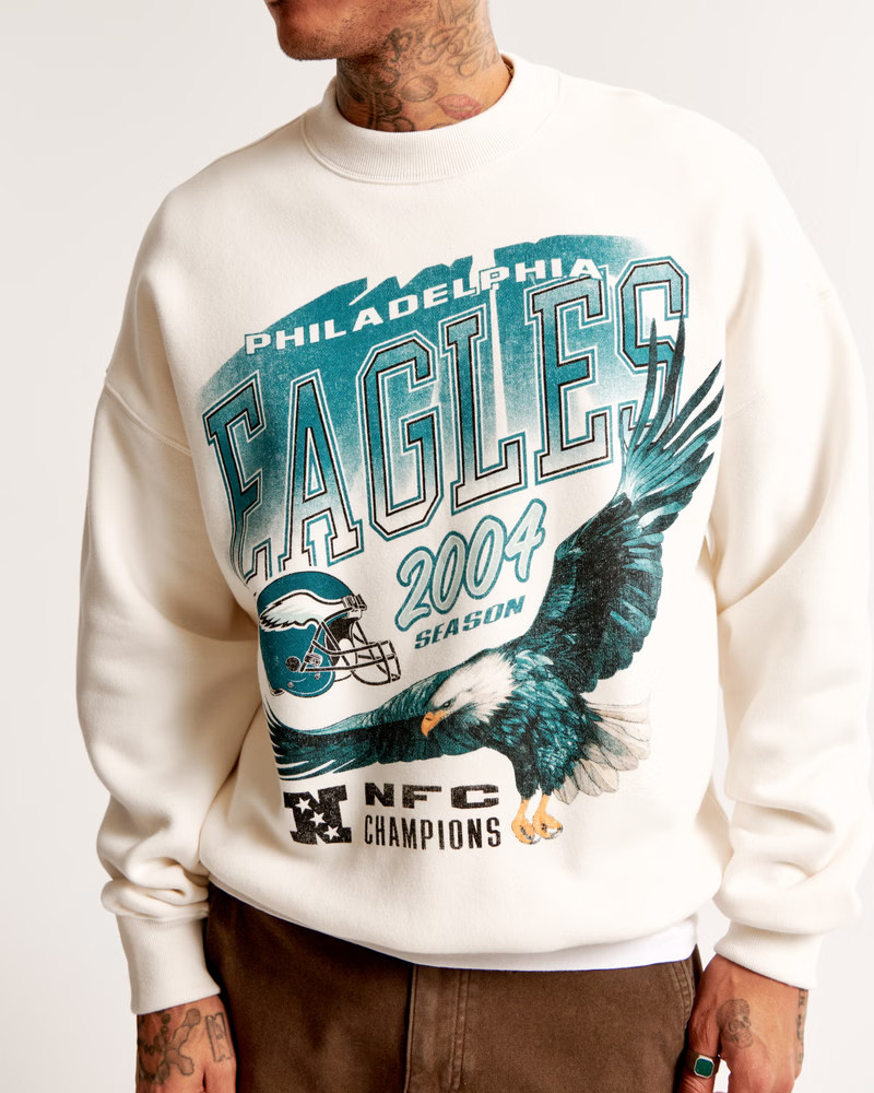 Philadelphia Eagles Graphic Crew Sweatshirt | Abercrombie & Fitch (US)